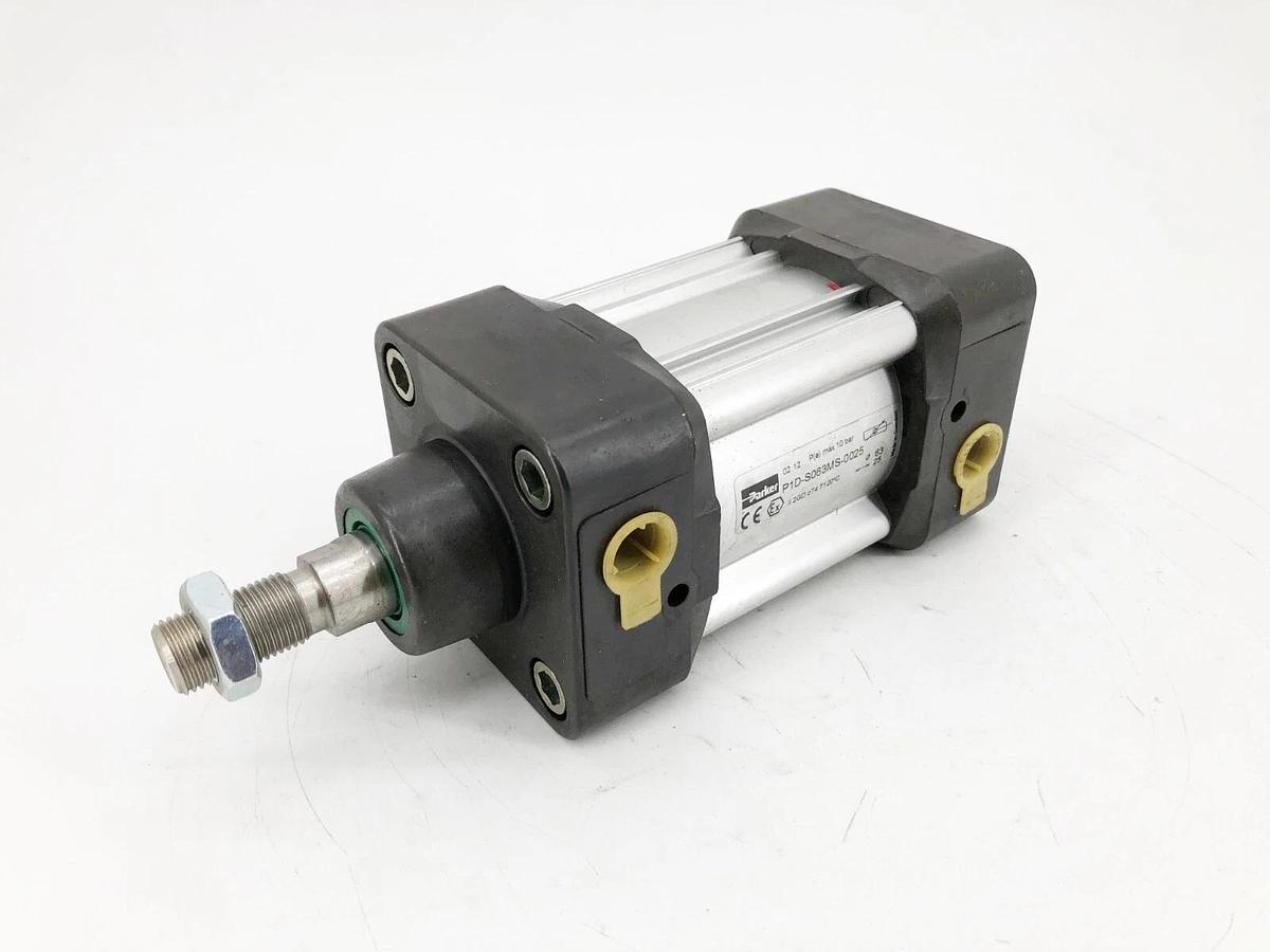New Parker P1D-S063MS-0025 Pneumatic Cylinder 63mm Bore 25mm Stroke - No Box