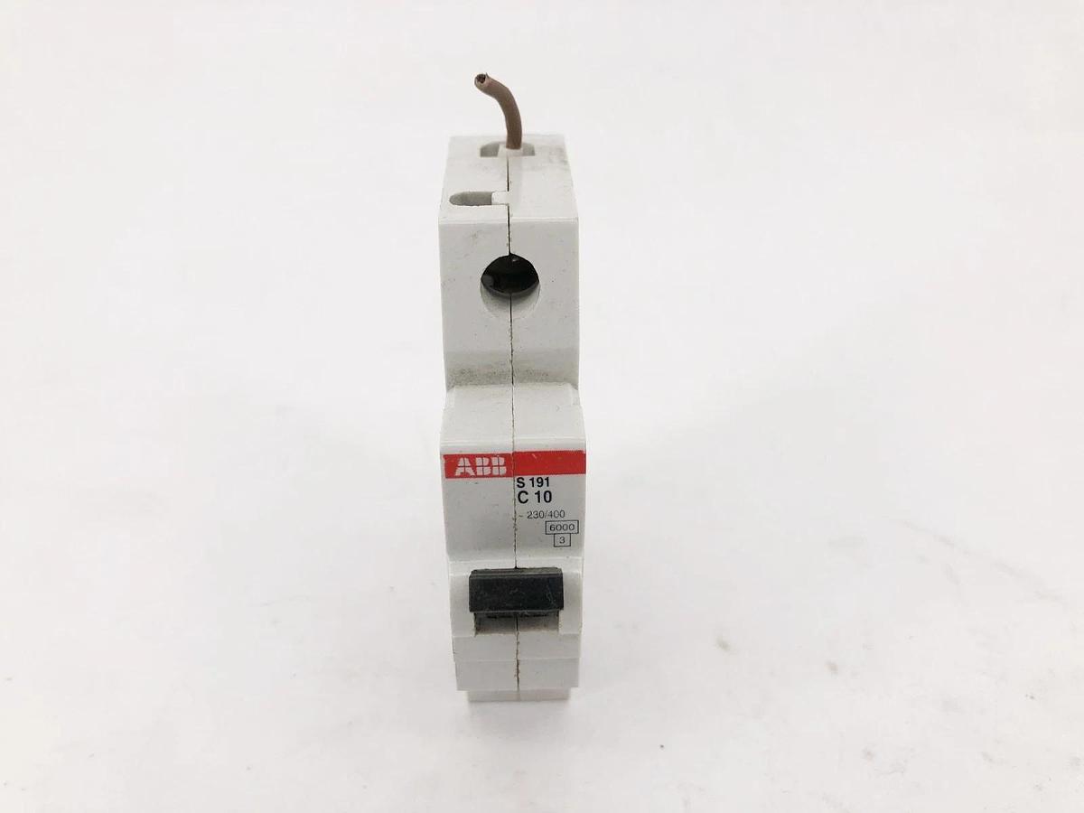 Used Lot of 3 ABB S191 C10 Circuit Breakers 230/400V 10A 1P