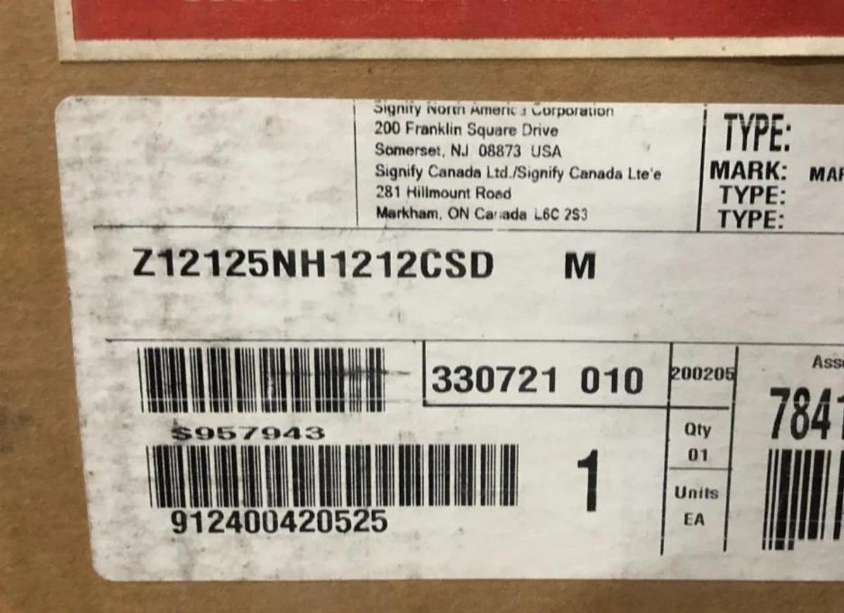 New Lithonia Z12125NH1212CSD Emergency Light 120/277VAC