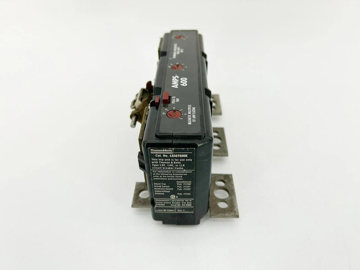 New Thomas & Betts LS36T600E Trip Unit, 600A, 3 Pole
