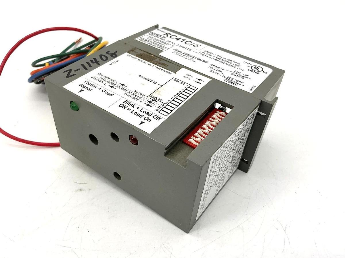 Used RC41C/A Power Supply Programmable Relay 6-Wire 3W 120-480VAC 60HZ RC41CA RC41C/6