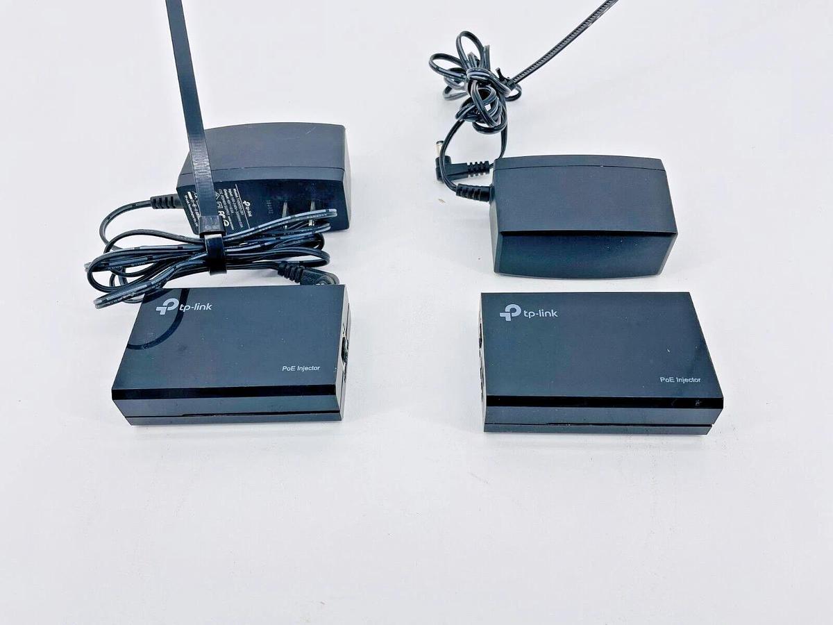 Used Lot of 2 TP-Link TL-POE150S PoE Injector 48V