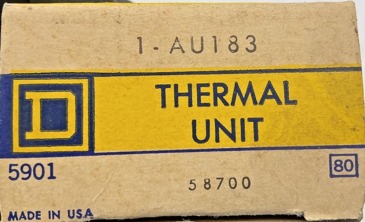 Lot of 3 New 1-AU183 Overload Relay Thermal Unit AU-183 58700