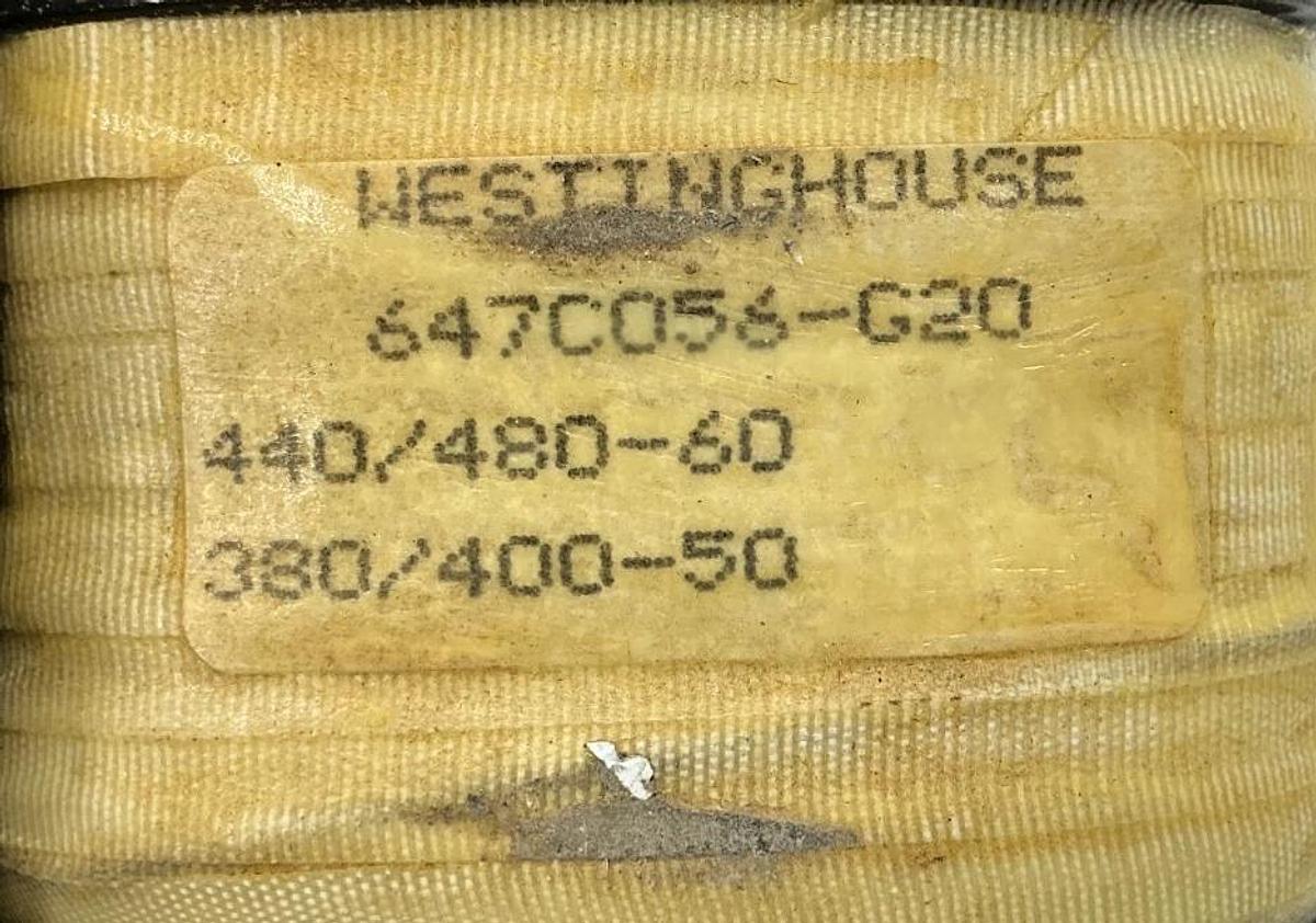 New Westinghouse 647C056-G20 Magnetic Coil 380/400V 440/480V 50/60HZ - No Box