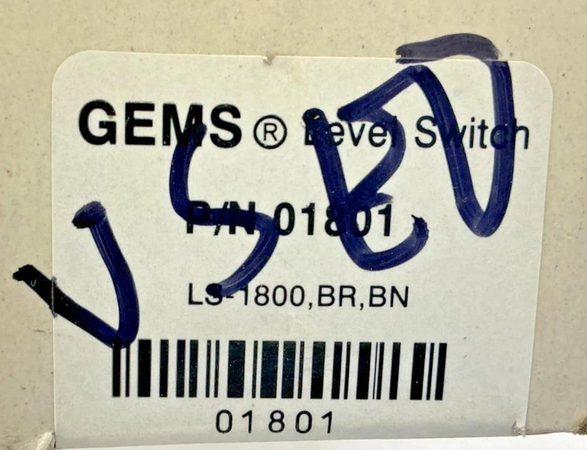 Used Gems Sensors 01801 Ser LS-1800 Level Switch 20VA 120/240VAC