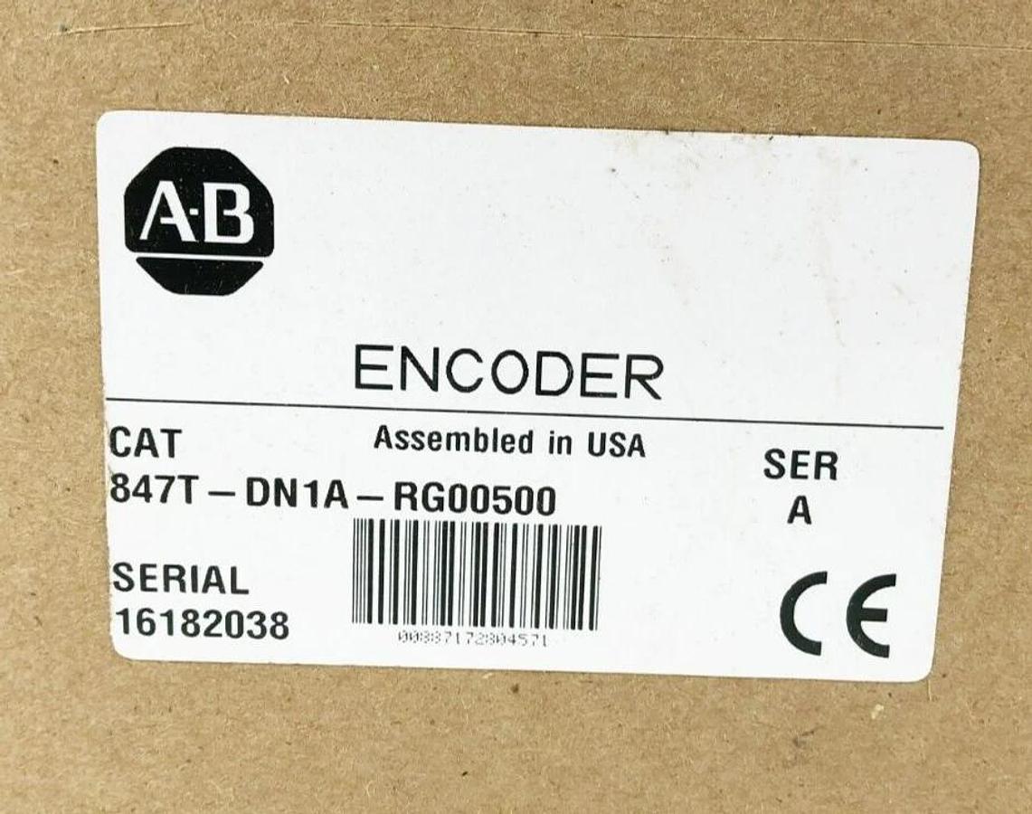 New Allen Bradley 847T-DN1A-RG00500 Ser. A Incremental Encoder 4.5-5.5VDC Sealed