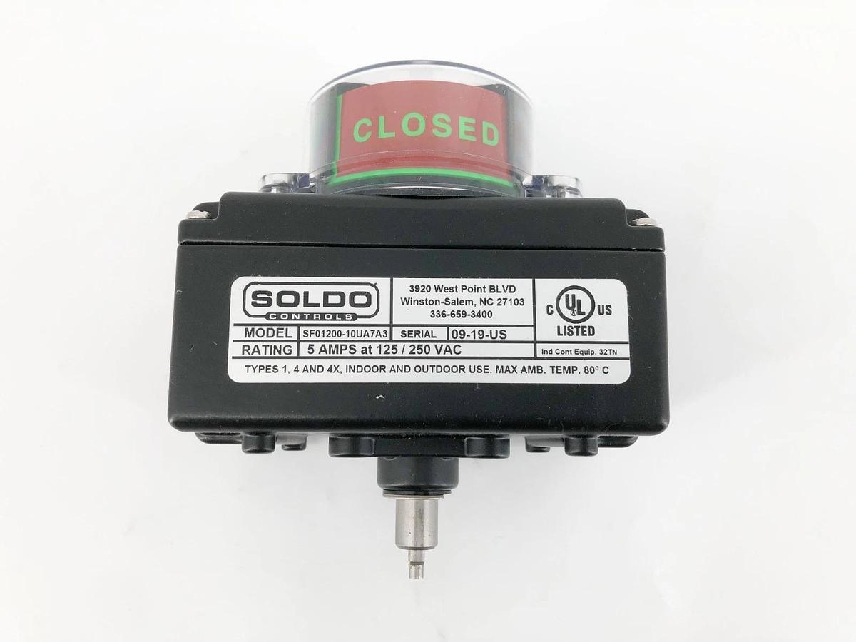 New Soldo Controls SF01200-10UA7A3 Limit Switch 5A at 125/250VAC - No Box