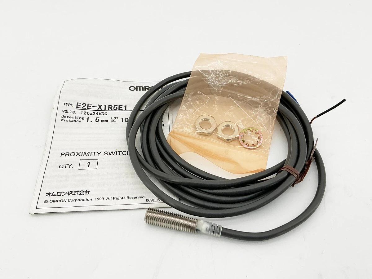 New Omron E2E-X1R5E1 Proximity Switch 12-24VDC 1.5MM Detecting Distance - No Box