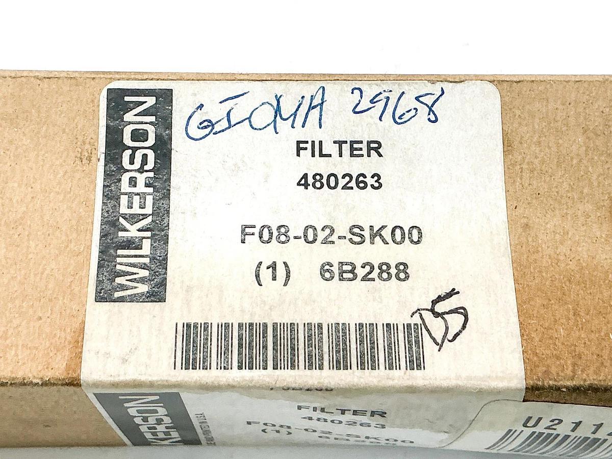 New Wilkerson F08-02-SK00 Pneumatic Filter 150PSIG 10.2Bar
