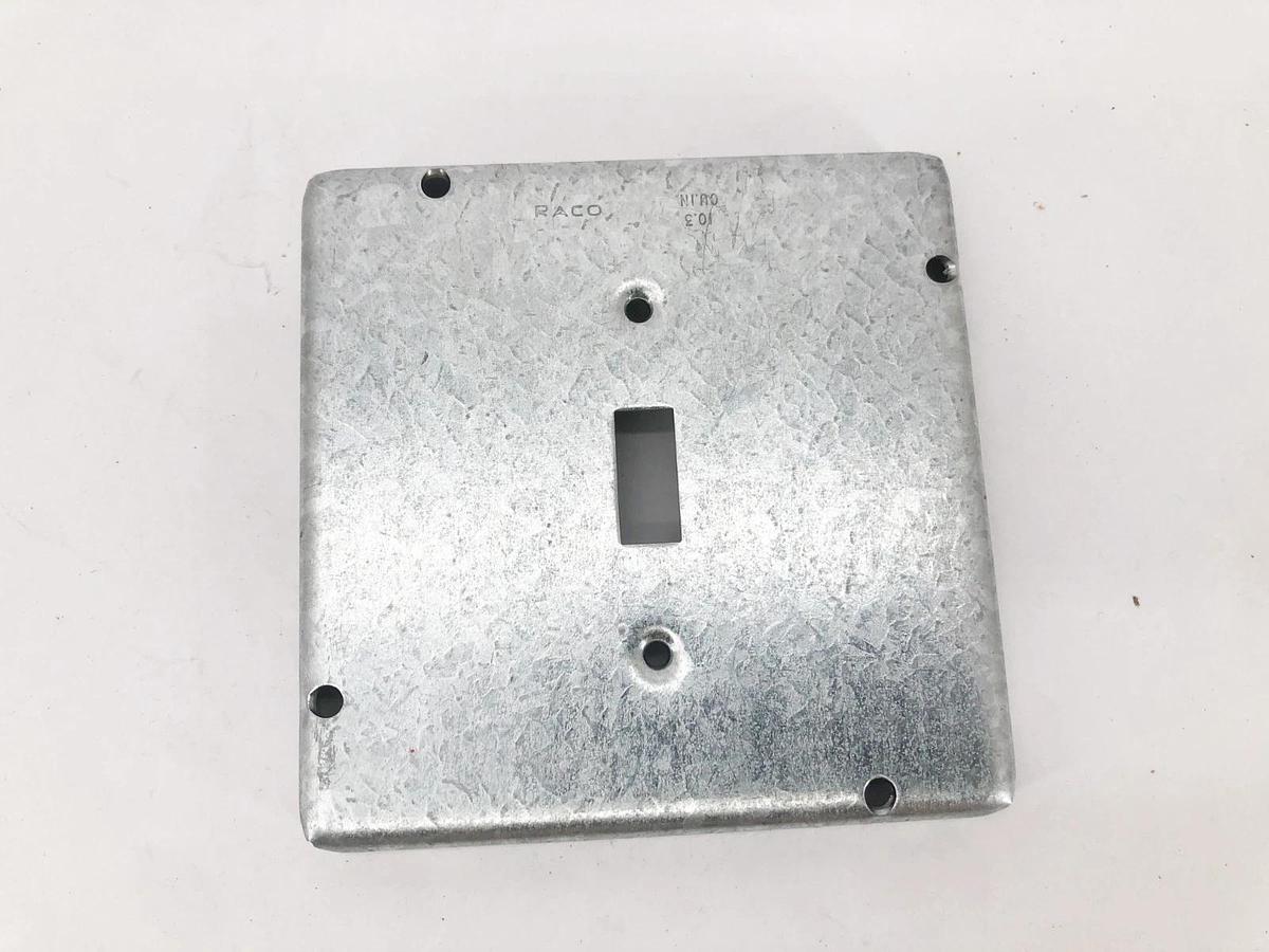 Lot of 3 New Hubbell 870RAC Square Covers 1 Toggle 4-11/16" - No Box