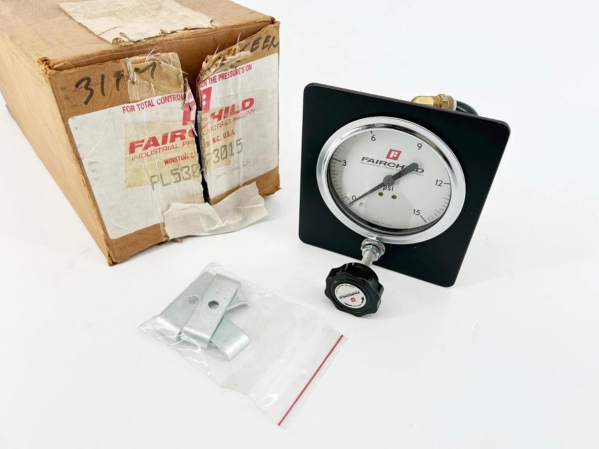 New Fairchild PL530P3015 Pressure Regulator Indicating Station 250psig