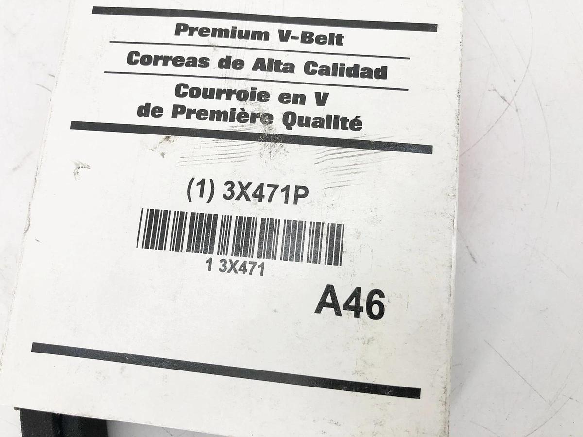 Lot of 3 Dayton New A-46 V-Belts 3X471 - No Box