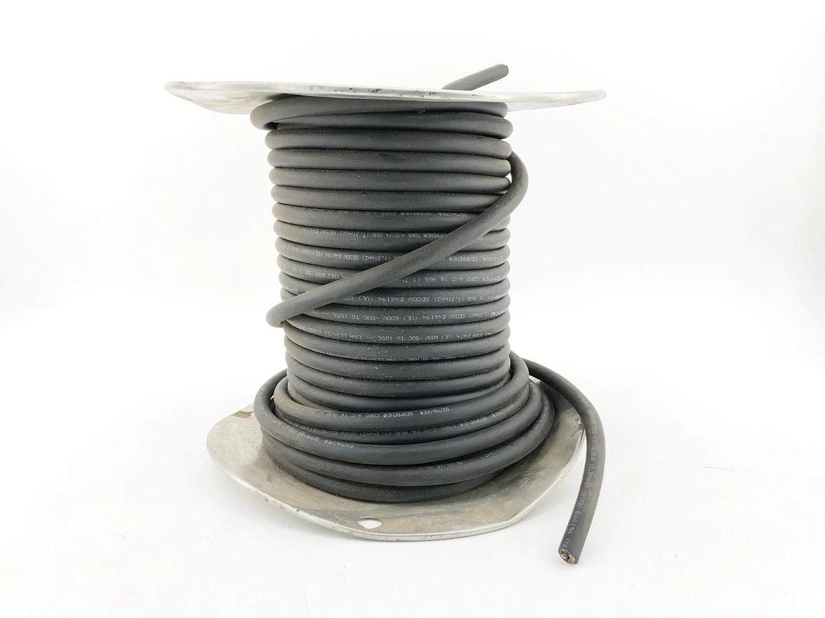 New Southwire 22426 Flexible Cord 600V 16/4 SEOOW Seoprene 14LB. Reel
