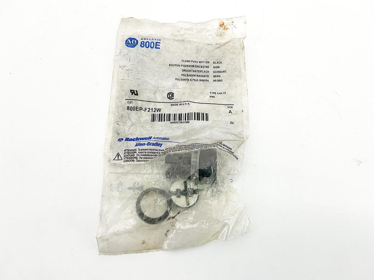New Allen Bradley 800EP-F212W Flush Push Button Ser.A