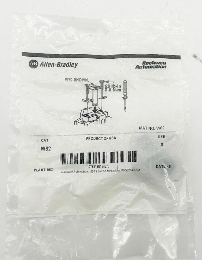 New Allen Bradley W62 Heater Elment Overload Relay