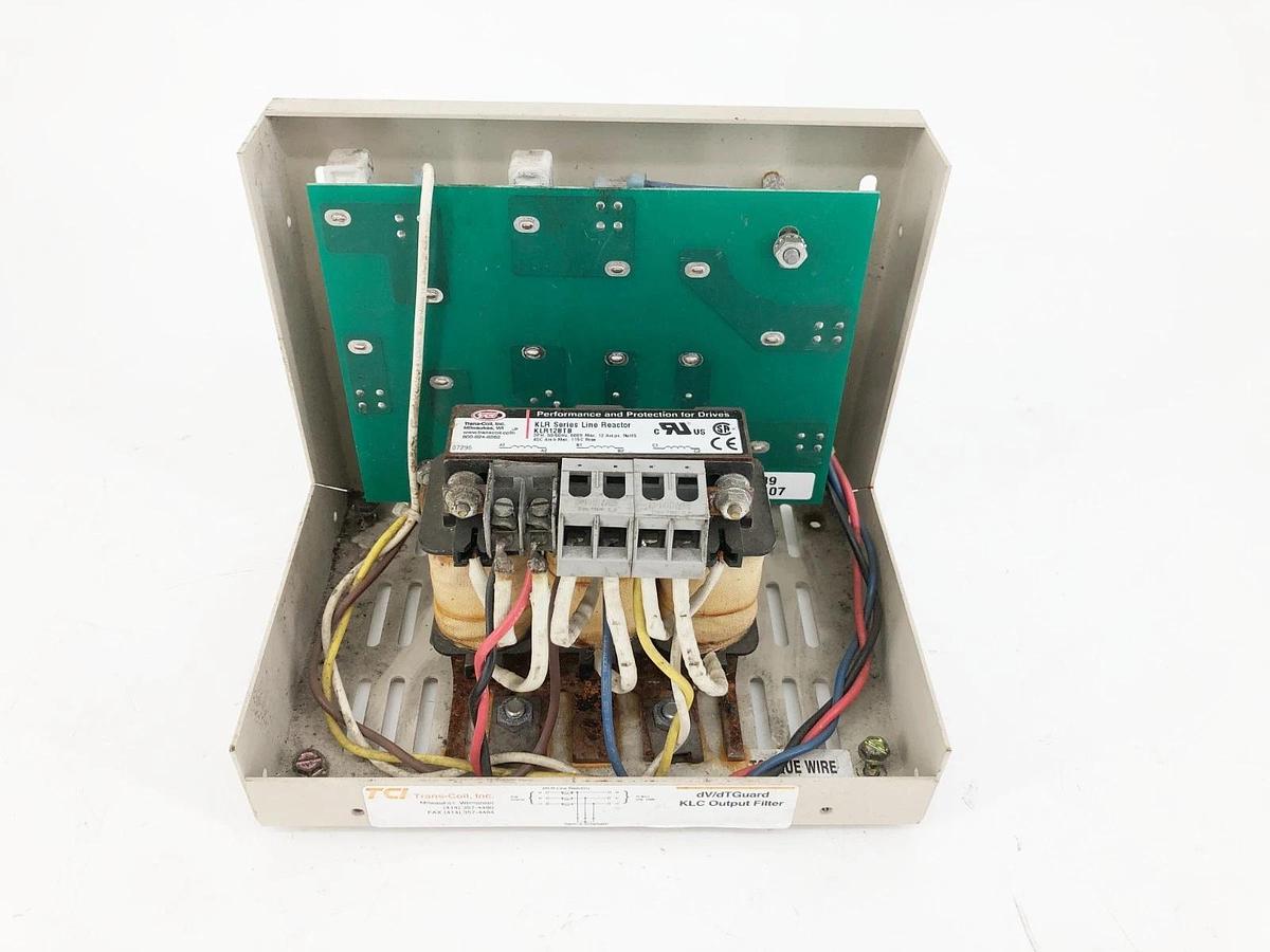 Used Trans-Coil KLCUL12A Line Reactor 12A 3PH 600VAC (For Parts Only)