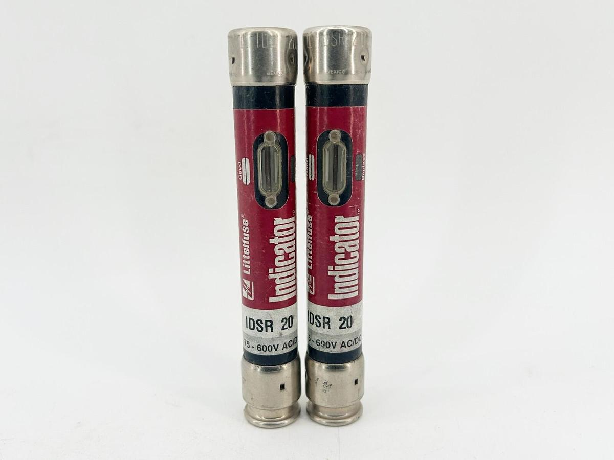New Lot of 2 New Littelfuse IDSR20 Time Delay Fuses 20A 600V Class RK5