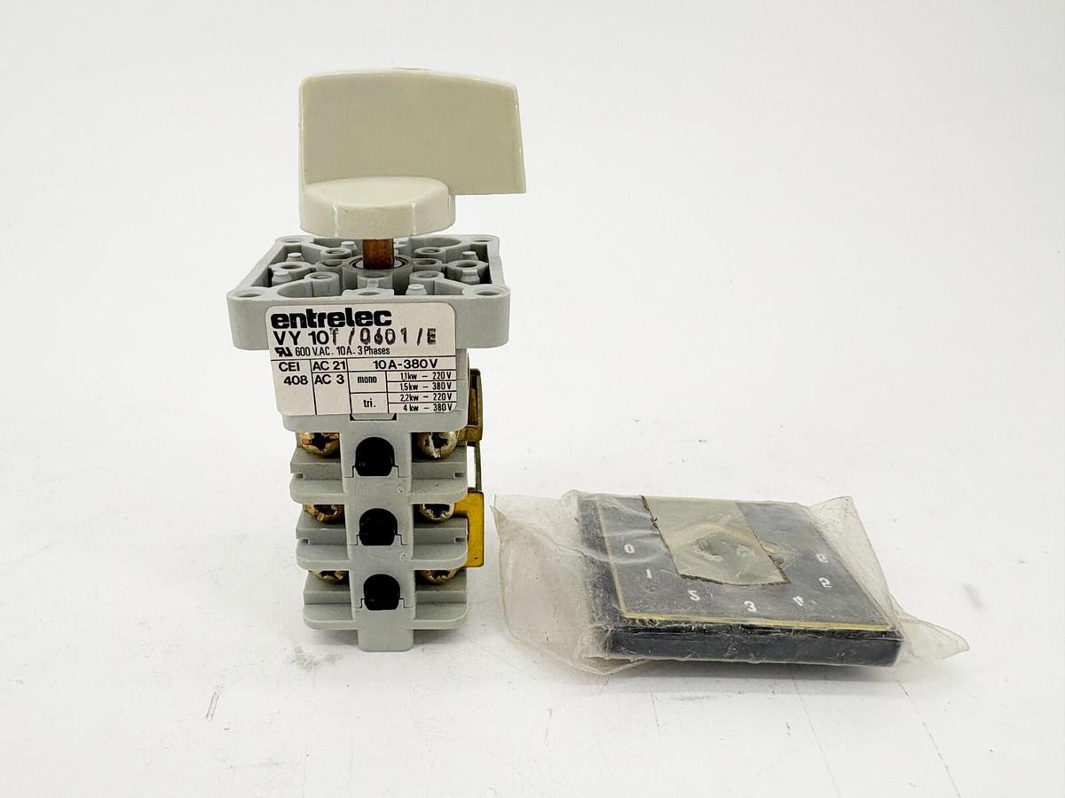 New Entrelec VY10T/0601/E Rotary Switch 7-Position Maintained VY10T-0601-E