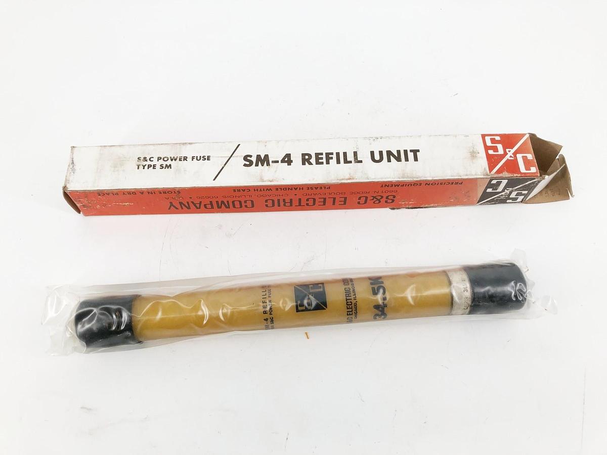 New S & C Electric 124275R4 SM-4 Fuse Refill Unit 34.5 KV 175E Amps