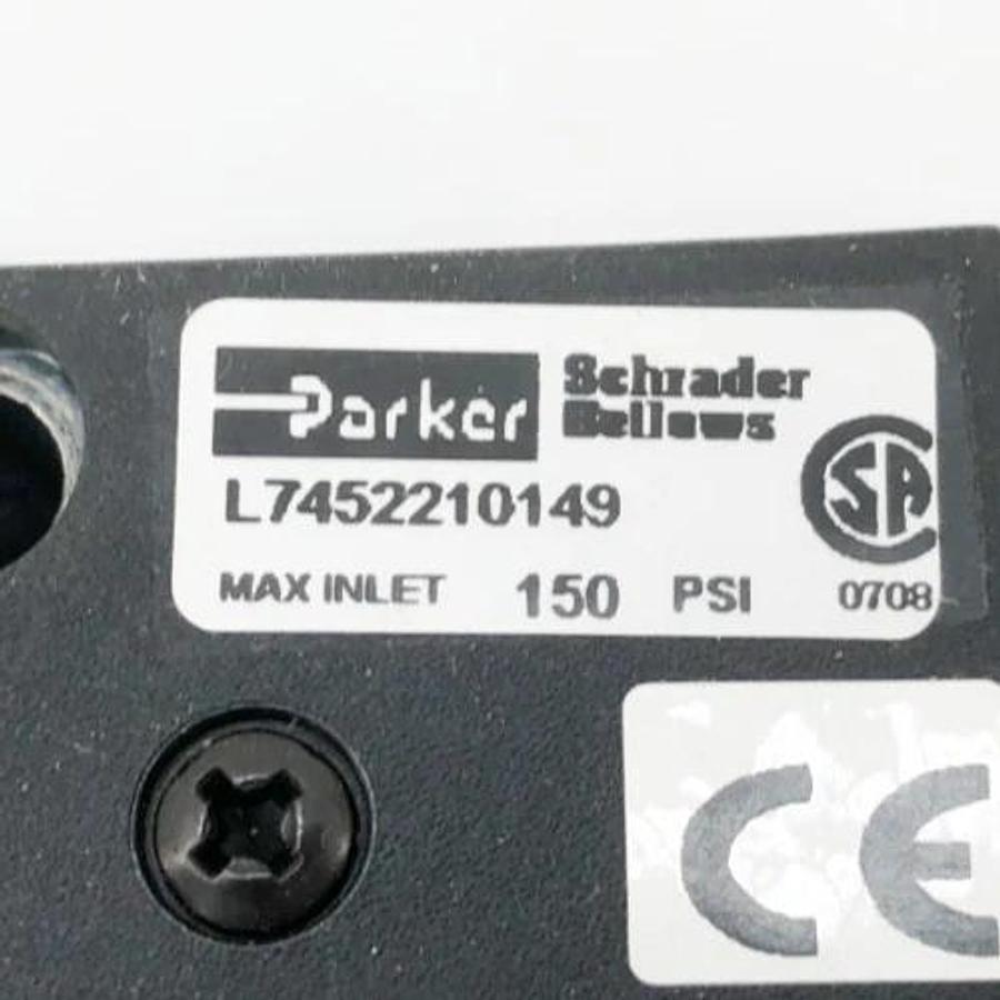 Used Parker L7452210149 Pneumatic Valve 150psi - No Coil