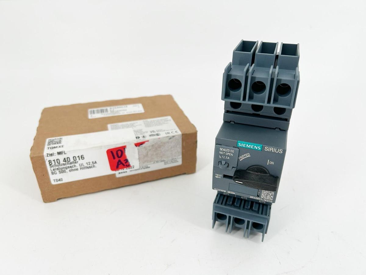 New Siemens 3RV2811-1KD10 Motor Protection Circuit Breaker 690V 12.5A