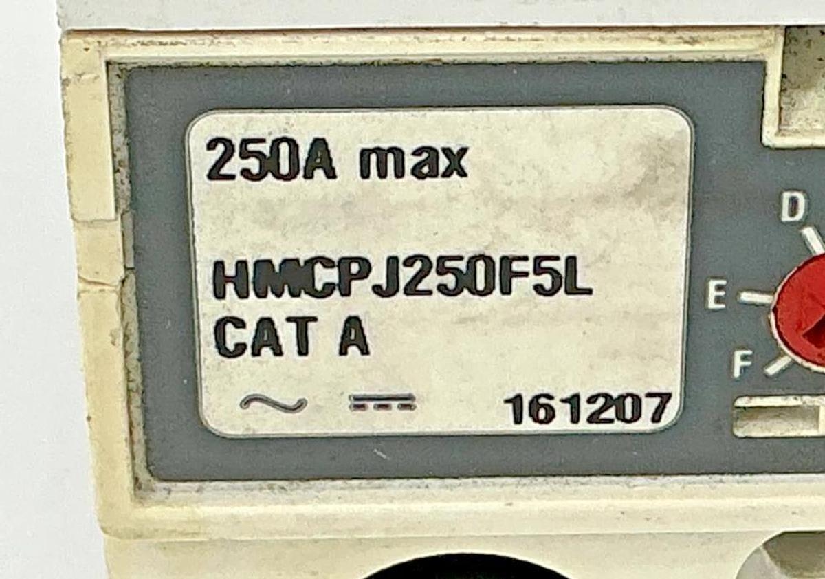 Used Eaton HMCPJ250F5L Motor Circuit Protector / Breaker 3P 250A 600VAC 50/60HZ