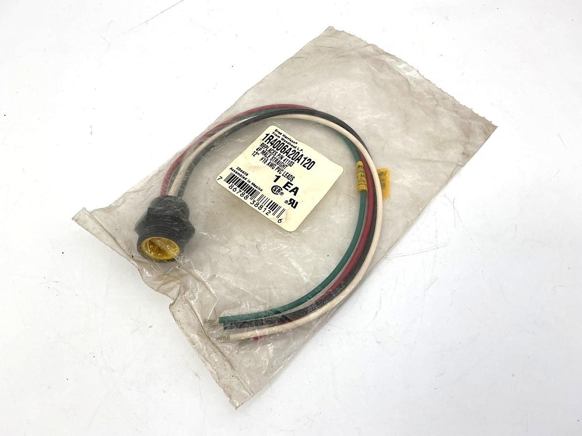 New Brad Connectivity 1R4006A20A120 Male Straight 4P 4-Wire 12" 16AWG PVC Leads