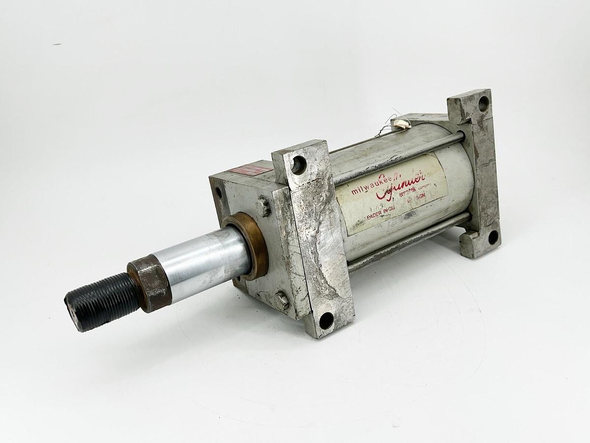 Used New Milwaukee Cylinder B9482 Hydraulic Cylinder 250PSI 4" Stroke 4" Bore 9/95