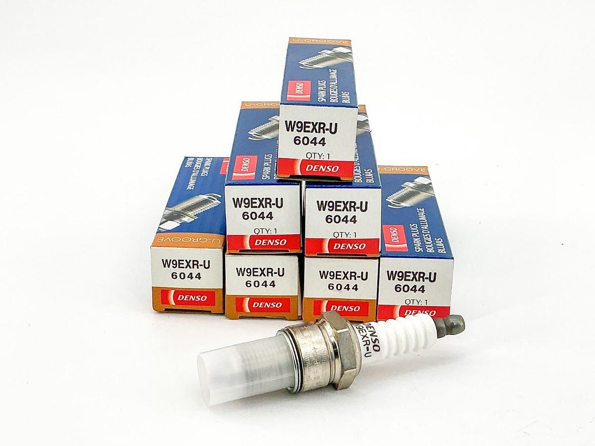 New Lot of 7 Denso 6044 U-Groove Spark Plug W9EXR-U