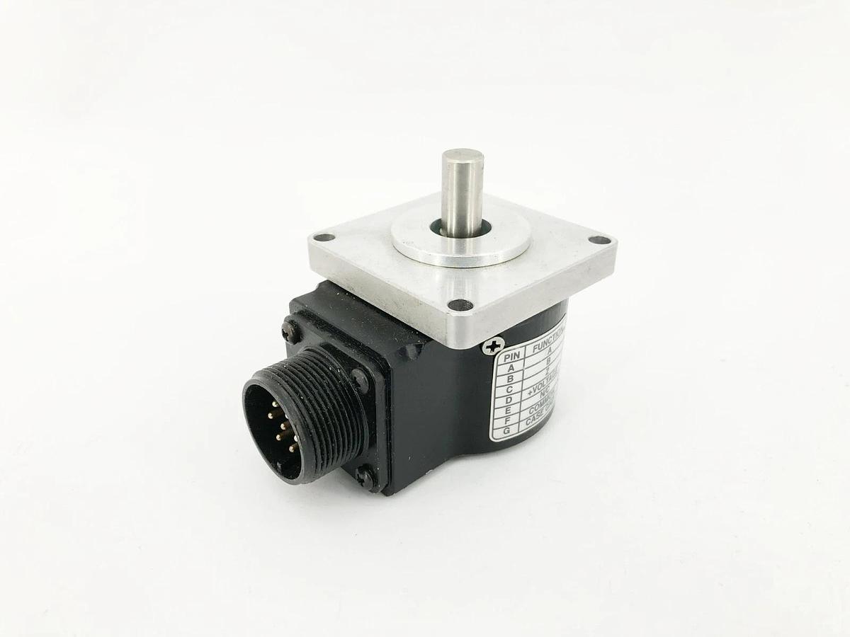Used Dynapar H2303601002C3 Incremental Encoder 3/8" Shaft Dia. 5-26V Bidirectional