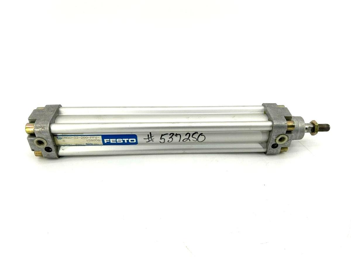 New Festo DNGU-32-200-PPV-A Pneumatic Cylinder, 12mm Bore, 200mm Stroke, 158008