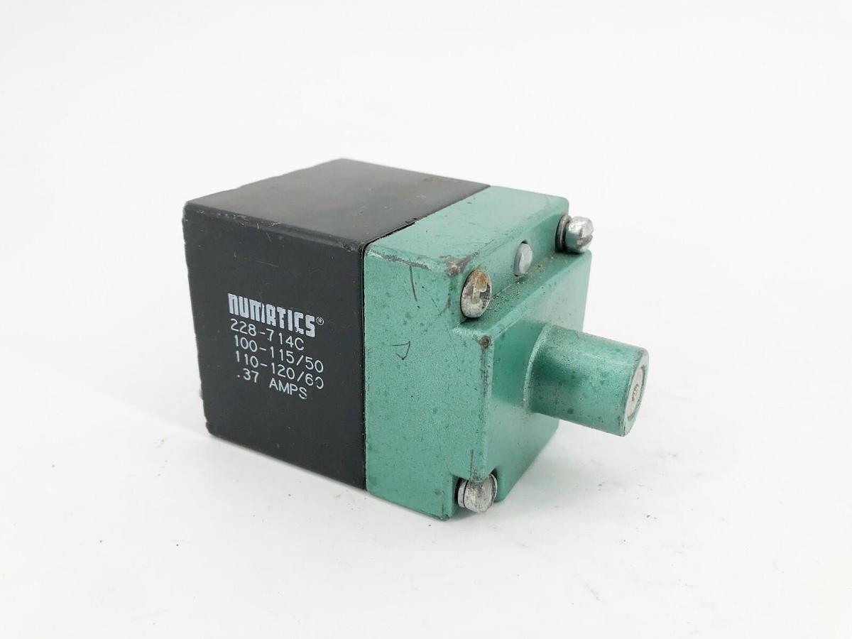Used Asco Numatics 228-714C Solenoid Coil 100-115/50 110-120/60 .37A