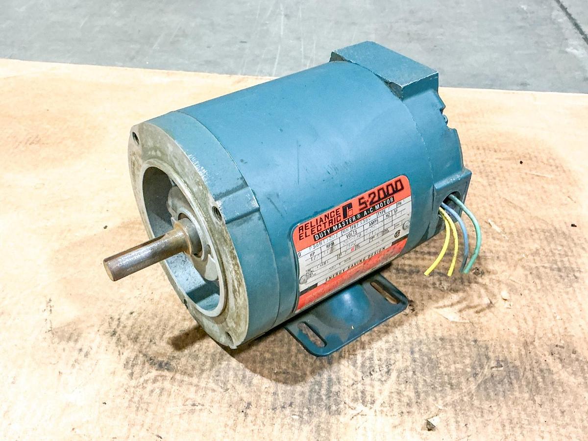 Used Reliance P56H1320Z Electric Motor 1/2HP 3PH 460V 1725RPM