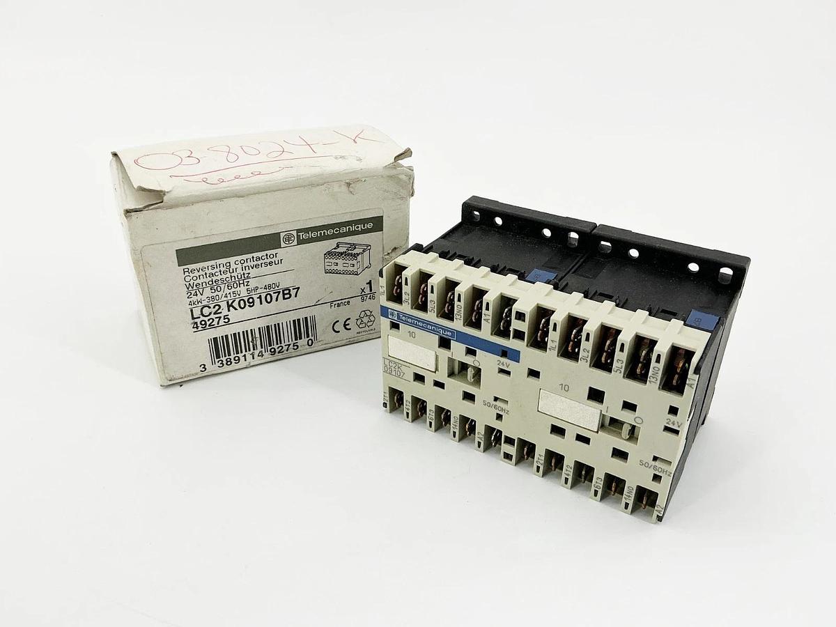 New Telemecanique LC2K09107B7 Reversing Contactor 24V 50/60Hz 5HP