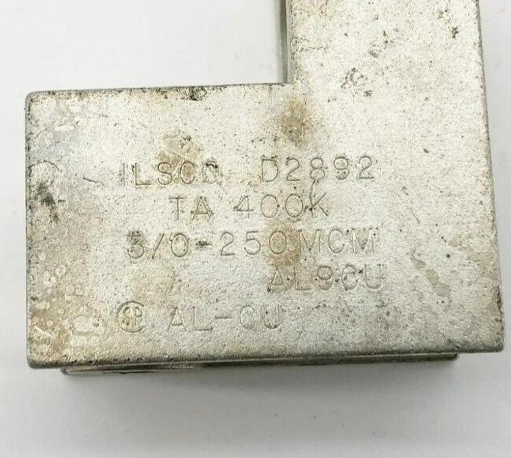 New Ilsco D2892 Mechanical Lug 3/0-250MCM AL9CU