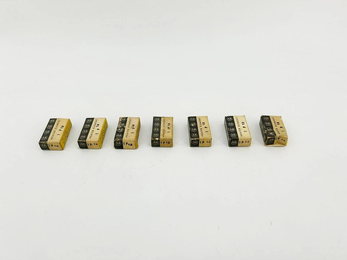 Lot of 7 New Allen Bradley 1P12 Heater Elements