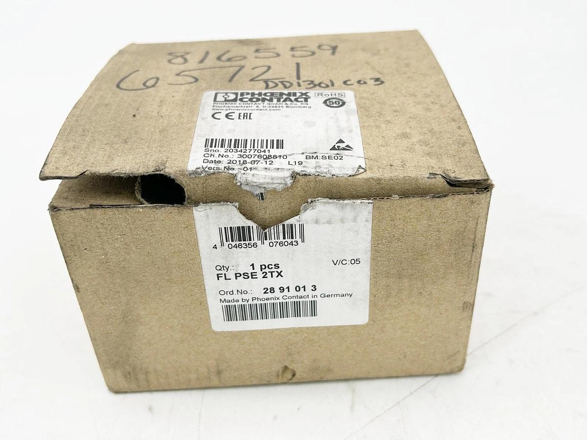 New Phoenix Contact FL PSE 2TX Ethernet Switch 2 Port 24VDC O POS RJ45 2891013