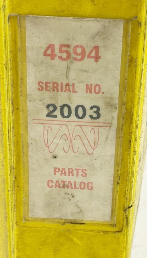 Used LeTourneau 4594 Parts Catalog 2003