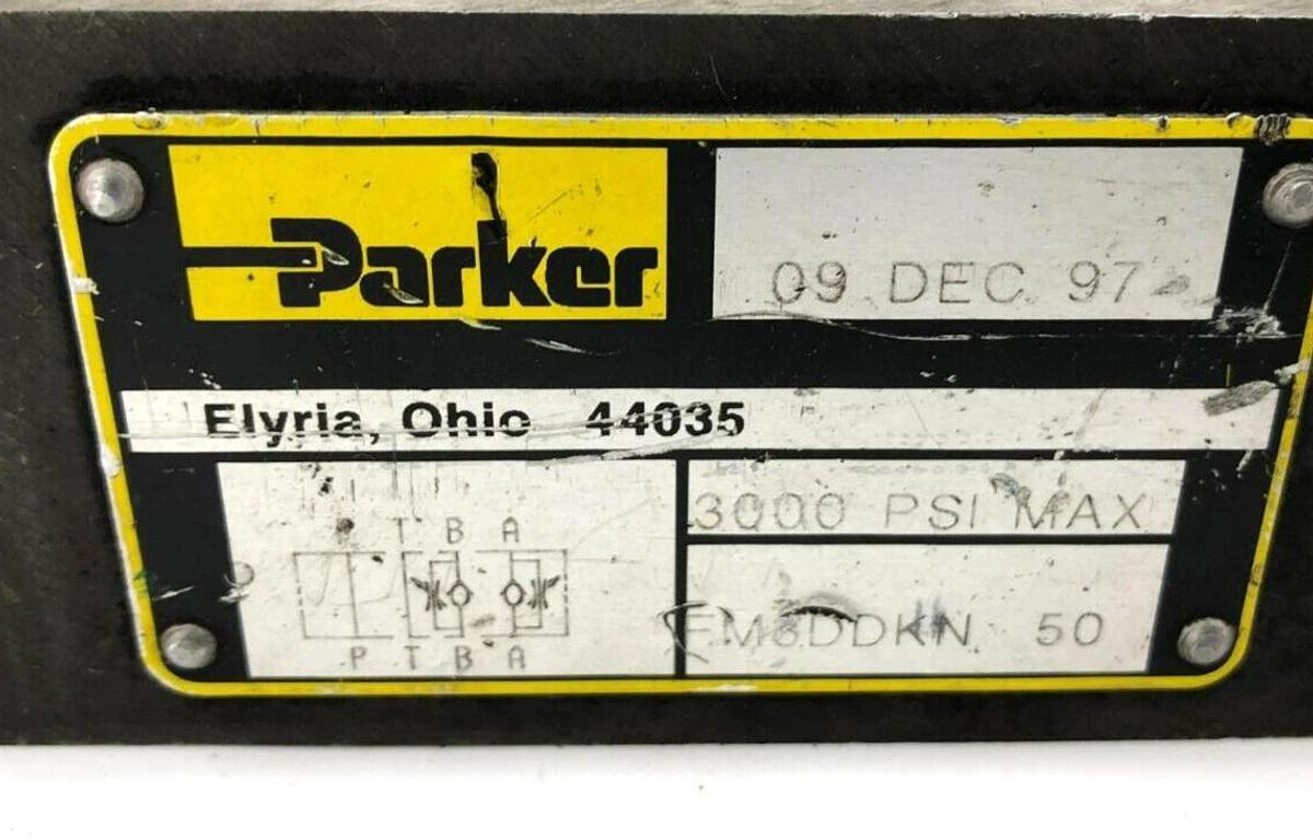Used Parker FM3DDKN Flow Control Valve, 3000psi