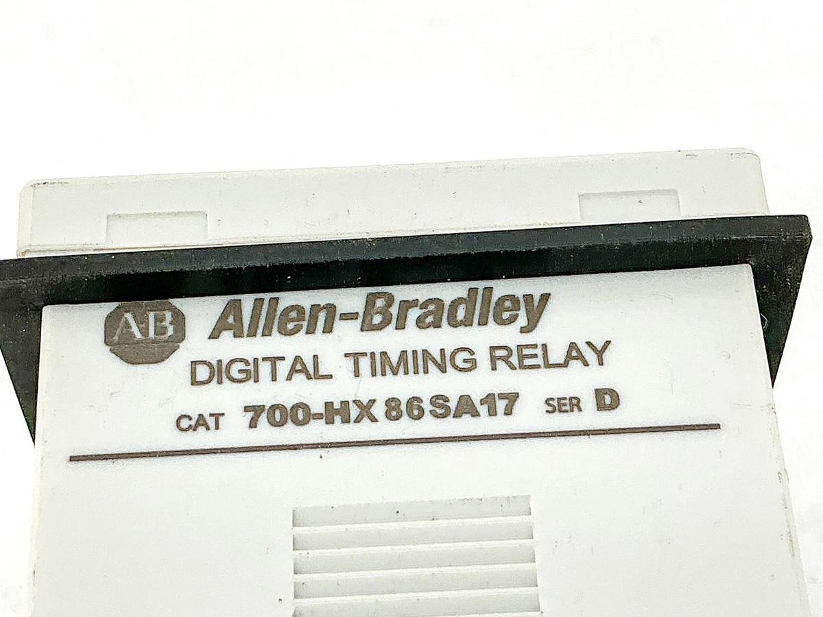 New Allen Bradley 700-HX86SA17 Digital Timing Relay 100-240VAC Ser.D - No Box