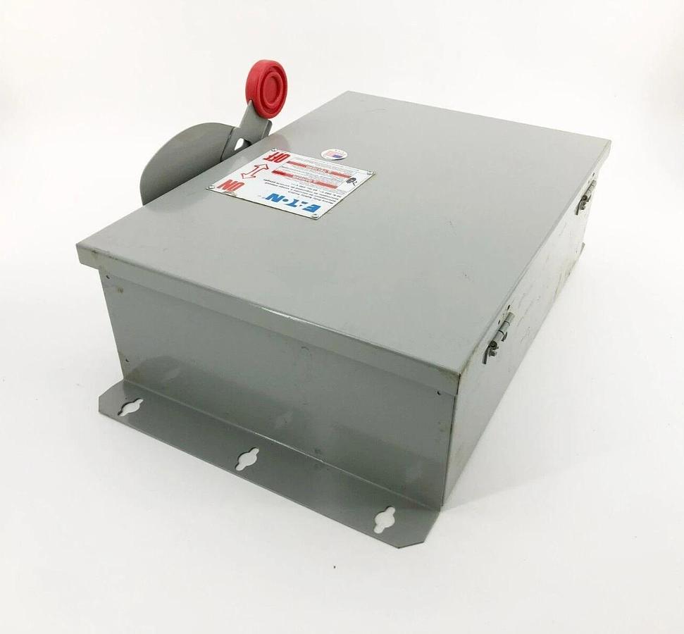 New Eaton DH461UDK Non-Fusible Safety Switch 600VAC 250VDC 30A 4P NEMA 12/3R