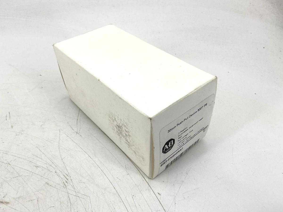 New Allen Bradley 800T-FXQH2RA7 Ser U Push-Pull Device 2Pos Red LED Lamp 12-130V