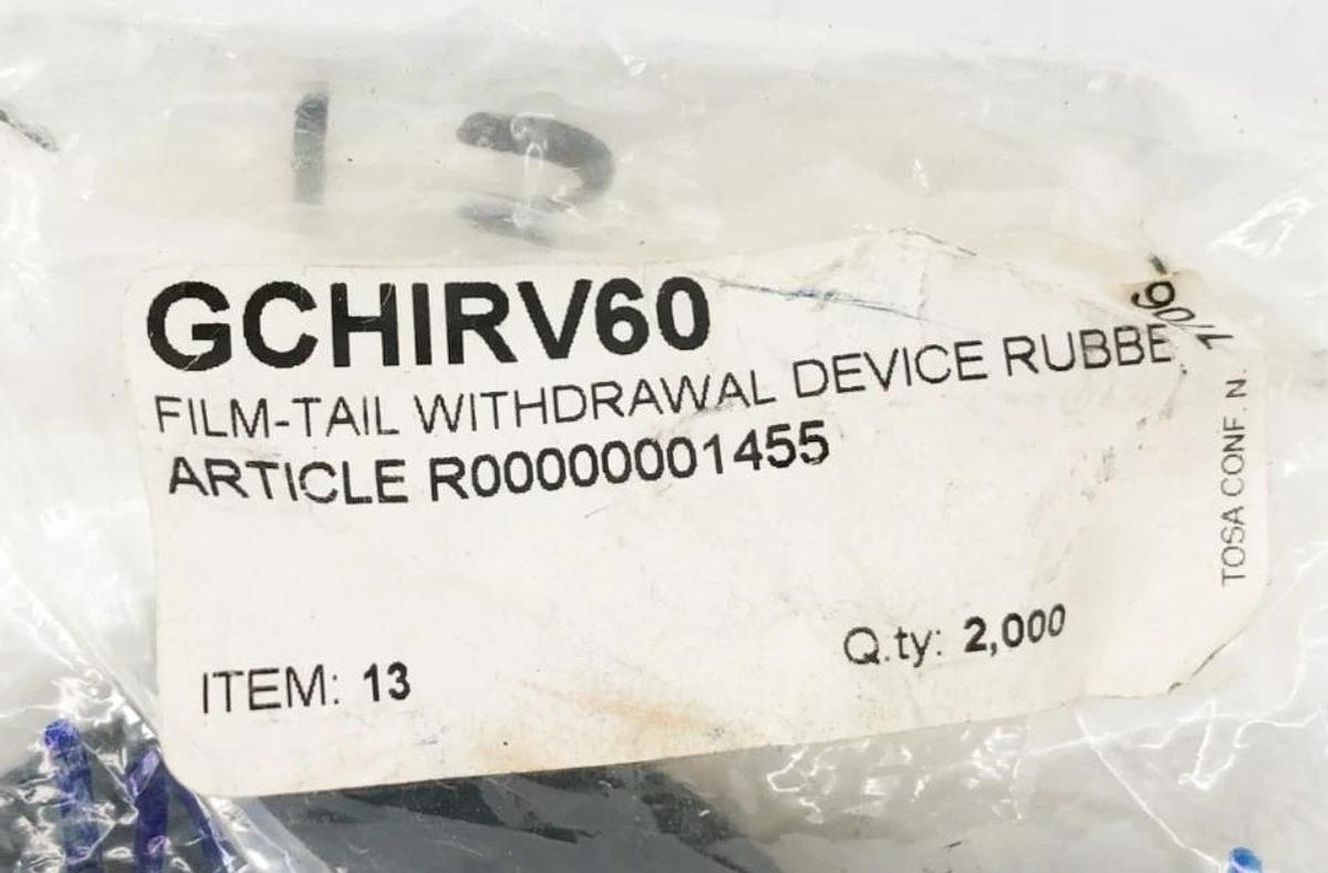 Lot of 4 New GCHIRV60 Film-Tail Withdrawal Device Rubber - No Box