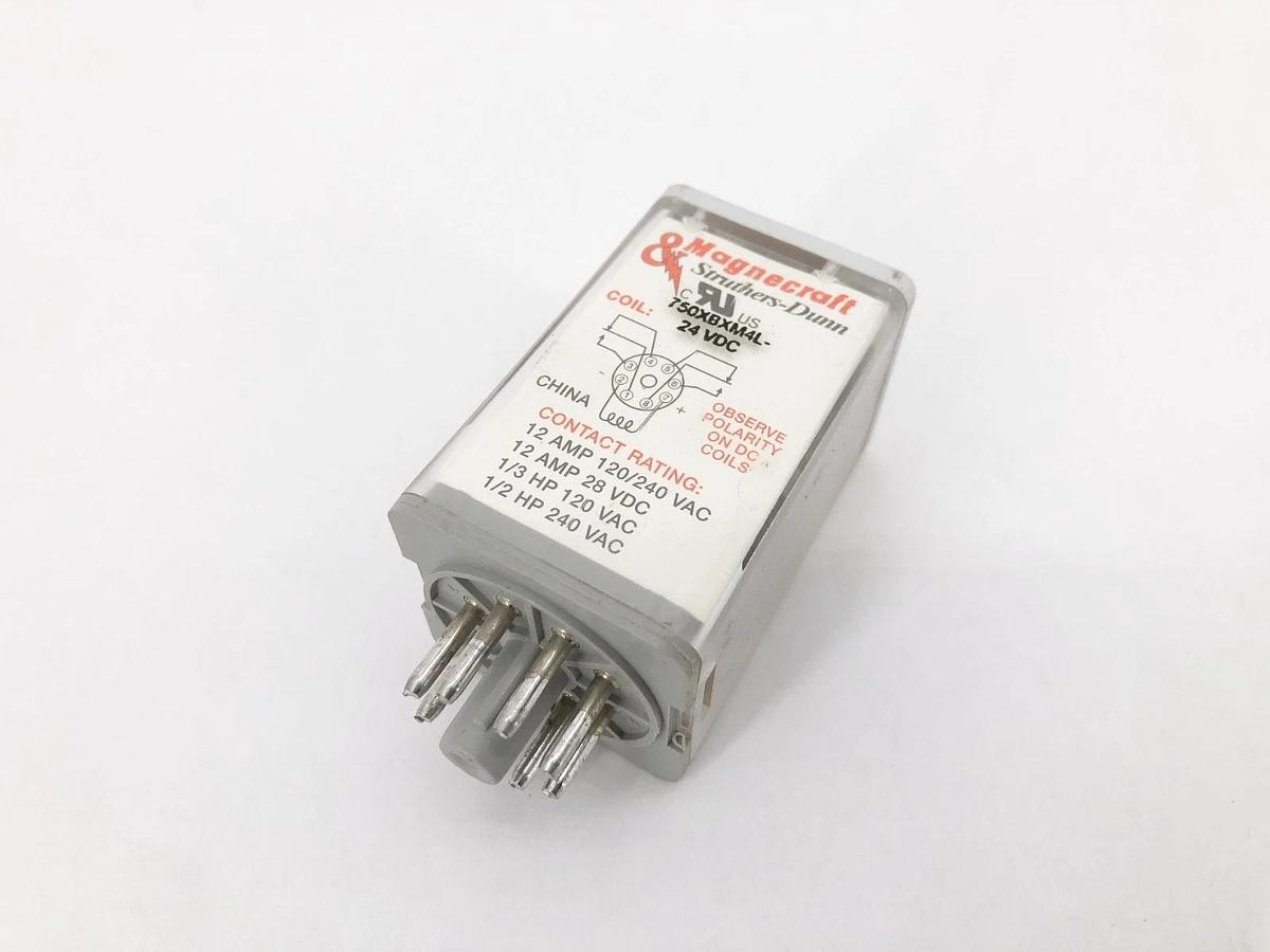New Magnecraft 750XBXM4L-24VDC Relay 8-Pin 16A 24VDC - No Box