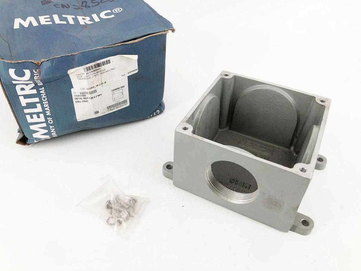 New Meltric 7T5F0N20 Metal Box Gray 2" NPT Size 5