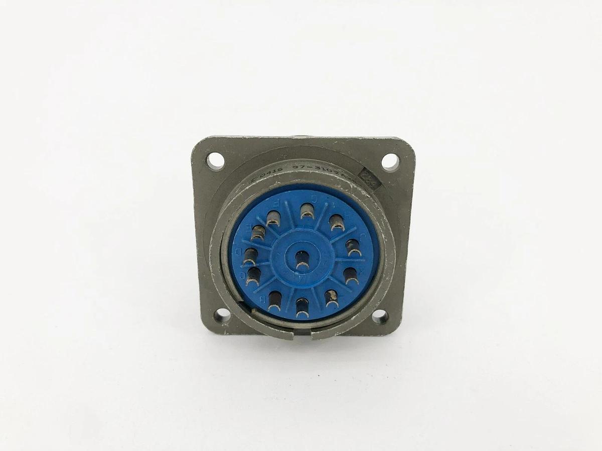 New Amphenol 97-3102A28-18S Circular Connector Receptacle 12 Position