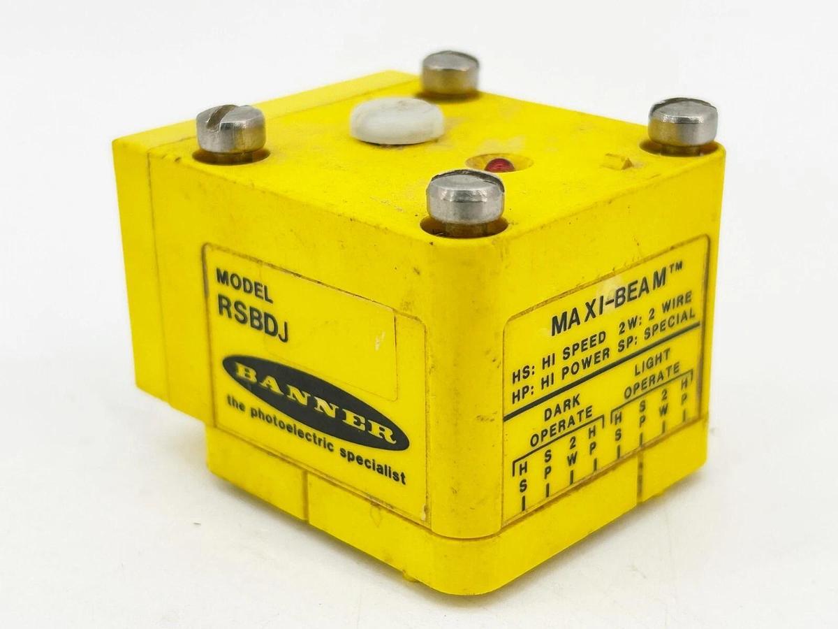 Used Banner Engineering RSBDJ Photoelectric Sensor Scanning Head Infrared