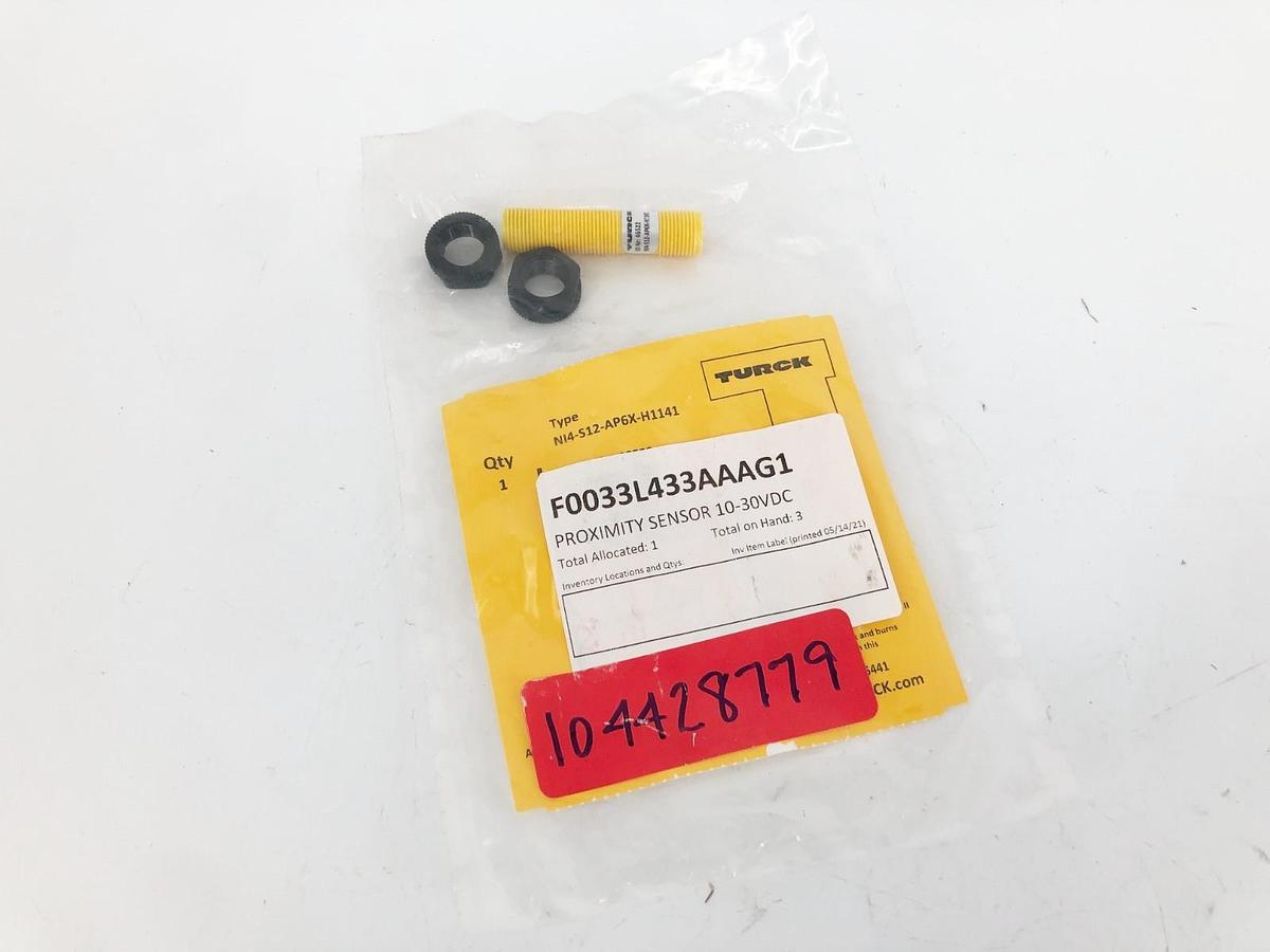 New Turck NI4-S12-AP6X-H1141 Inductive Proximity Sensor 10-30VDC 4652200