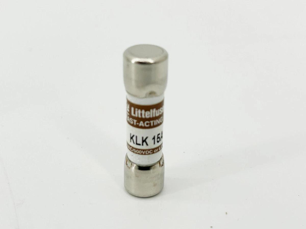 New Box of 10 Littelfuse KLK-15 Fast Acting Fuse 15A 600V