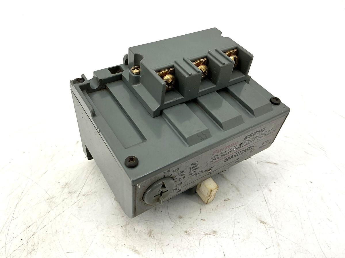 Used Furnas 48ASU3M20 Ser B Overload Relay Solid State 3PH 100-270FLA 600VAC 50/60HZ